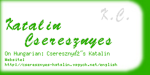 katalin cseresznyes business card